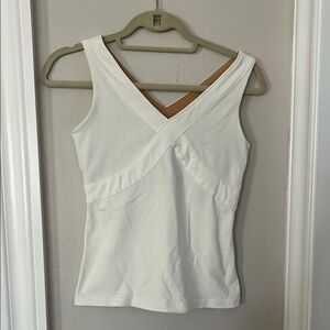 Lululemon White Sleeveless workout  Women's Top